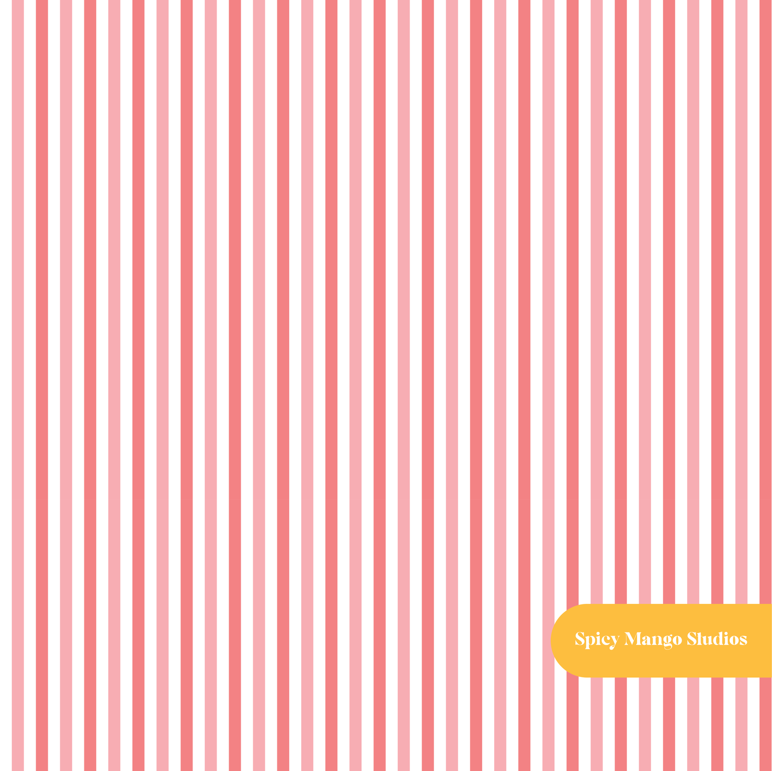 Red Darling Pinstripe Seamless Pattern