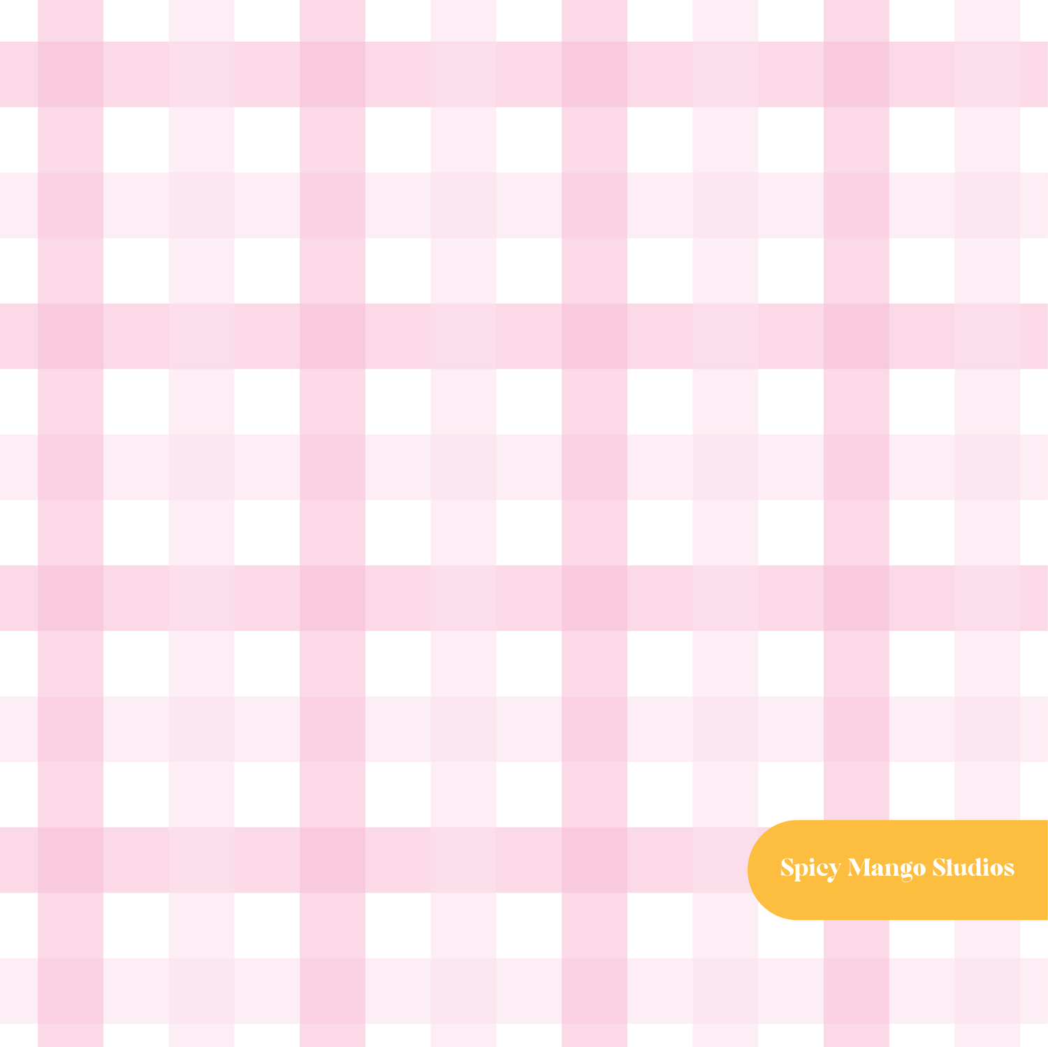 Pink Darling Gingham Seamless Pattern