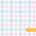 Aqua and Pink Darling Gingham Seamless Pattern