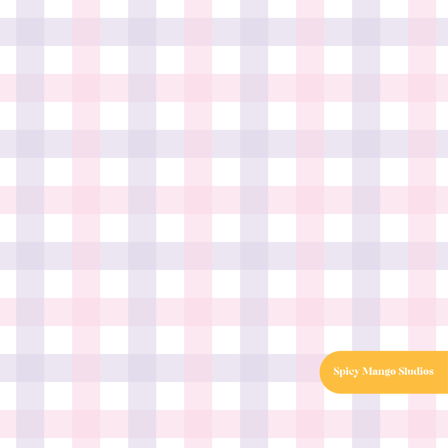 Pink and Purple Darling Gingham Seamless Pattern