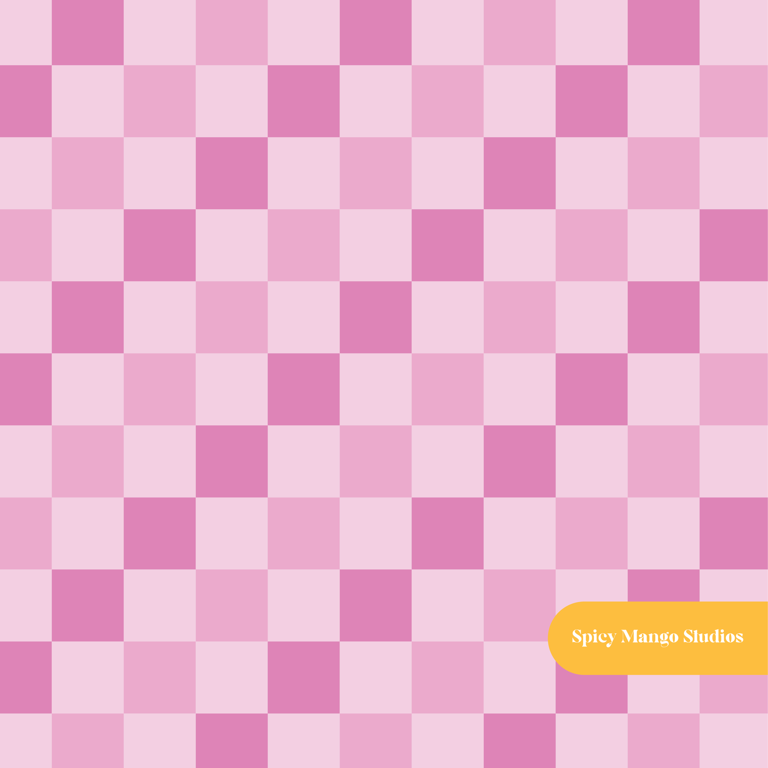Berry Darling Checker Seamless Pattern