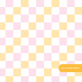 Pink and Yellow Darling Checker Seamless Pattern