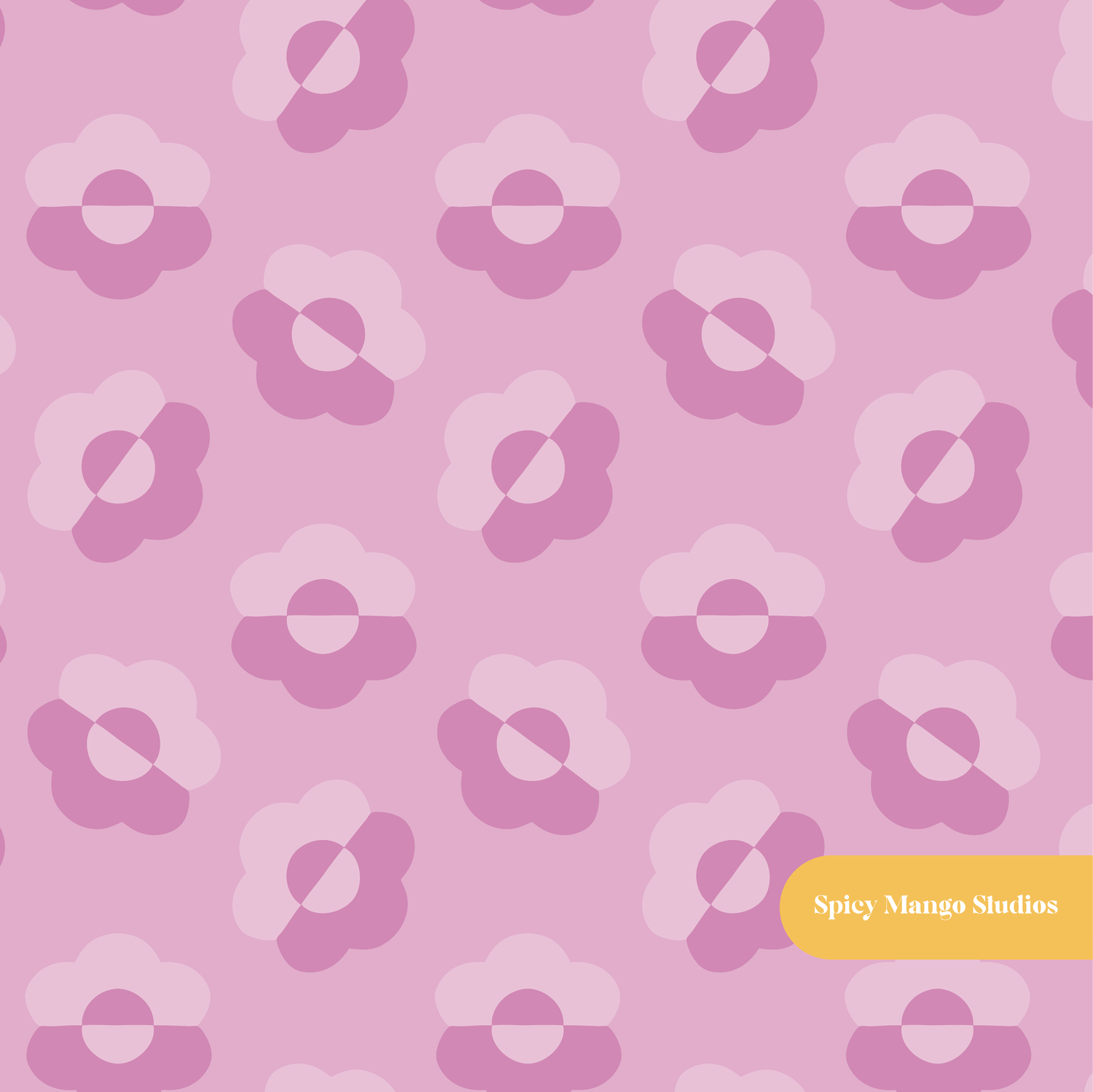 Berry Darling Floral Seamless Pattern