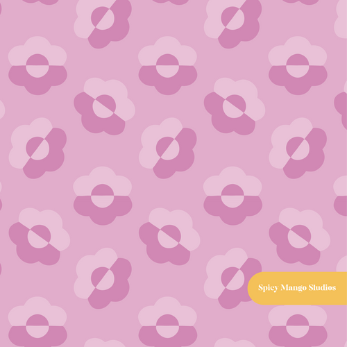 Berry Darling Floral Seamless Pattern