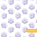 Purple Darling Floral Seamless Pattern