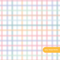 White Dream Gingham Seamless Pattern