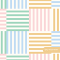 Pastel Blue and Green Dawson Stripe Seamless Pattern
