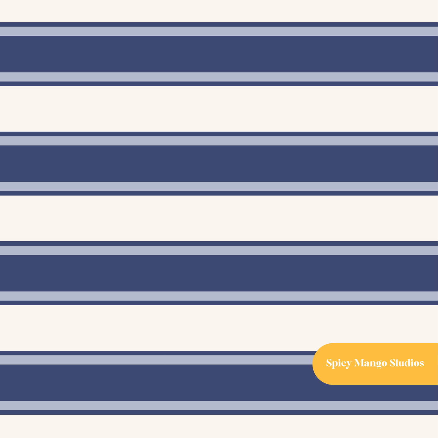 Navy and Blue Dylan Stripe Seamless Pattern