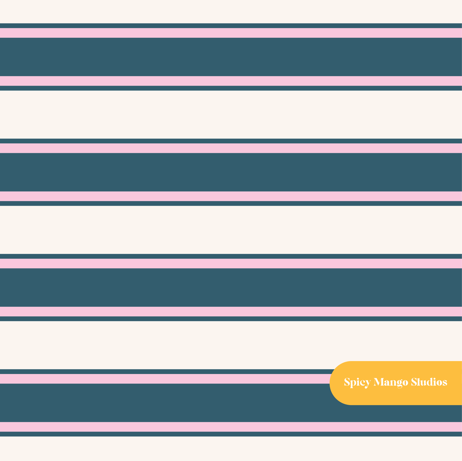 Pink and Navy Dylan Stripe Seamless Pattern