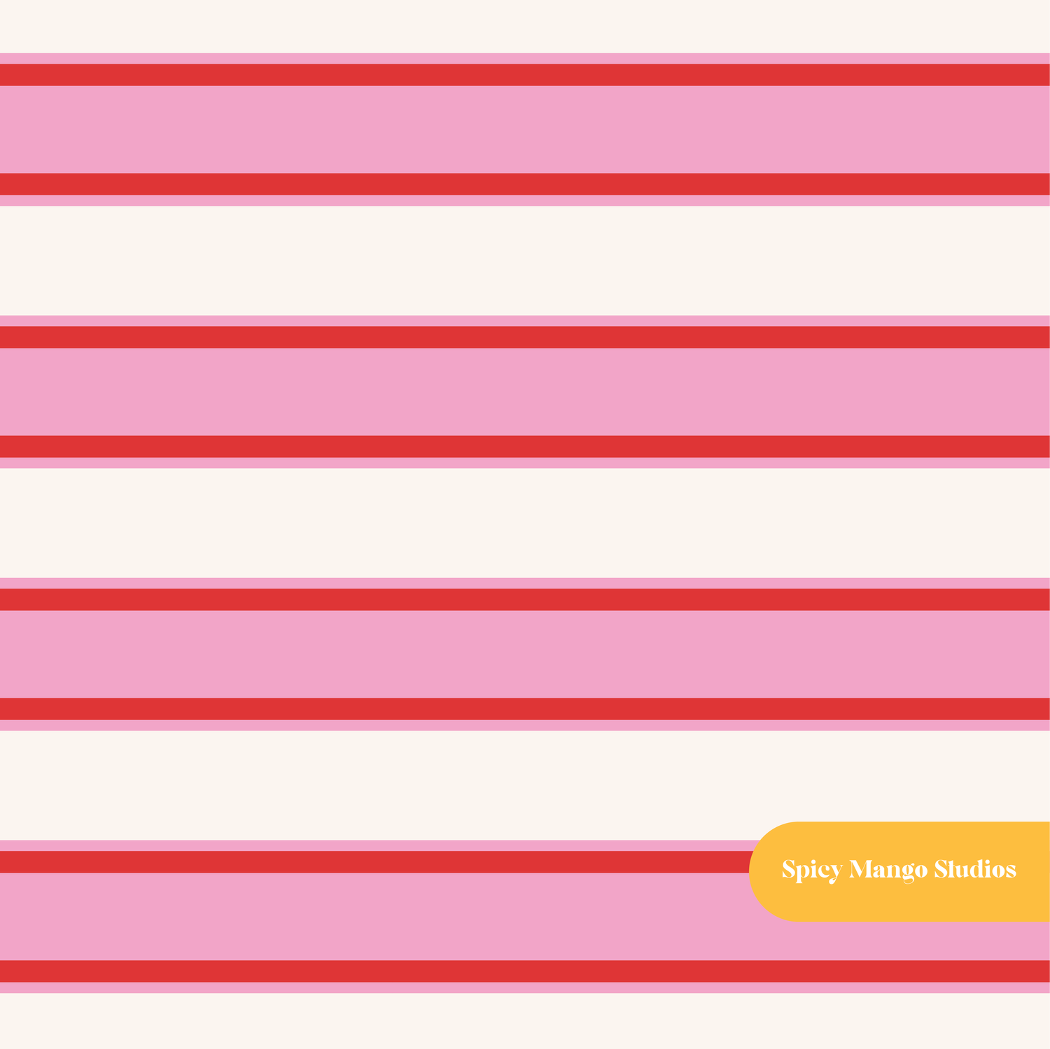 Pink and Red Dylan Stripe Seamless Pattern