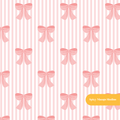 Pink Fancy Bow Seamless Pattern