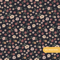 Dark Navy Fall Ditsy Floral Seamless Pattern