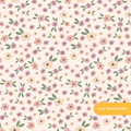 Neutral Fall Ditsy Floral Seamless Pattern