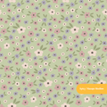 Sage Fall Ditsy Floral Seamless Pattern