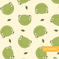 Neutral Froggy Seamless Pattern