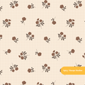 Neutral Fall Floral Seamless Pattern