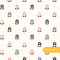 Fall Neutral Floral Seamless Pattern