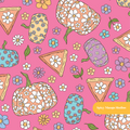 Dark Pink Flower Power Pumpkins Seamless Pattern