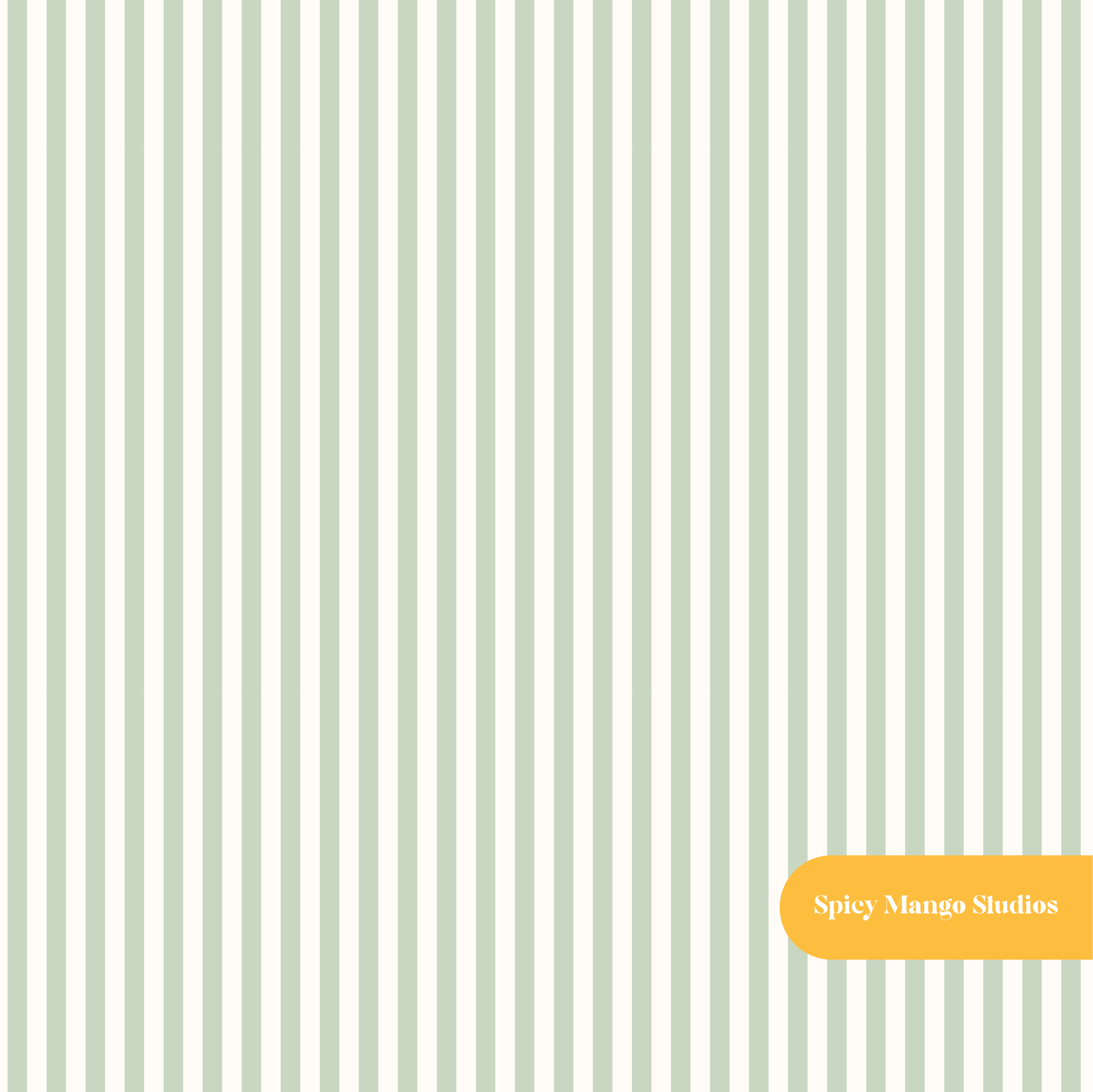 Fall Sage Stripe Seamless Pattern in Fall Sage