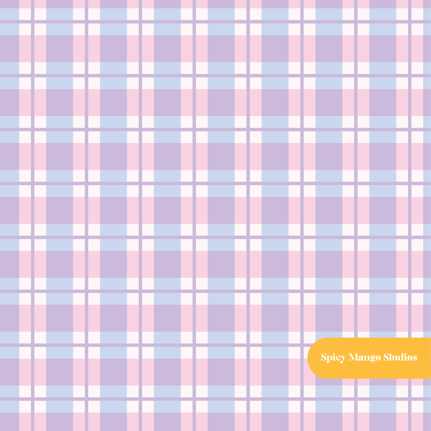 Pink and Purple Faye Plaid Seamless Pattern