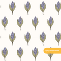 Neutral Garden Floral Seamless Pattern