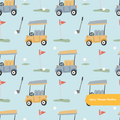 Blue Golfing Seamless Pattern – Golf Tournament & Country Club Digital Download