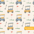 Neutral Golfing Seamless Pattern – Digital Download