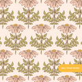Dusty Pink Grace Floral Seamless Pattern