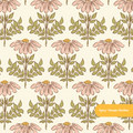 Neutral Grace Floral Seamless Pattern