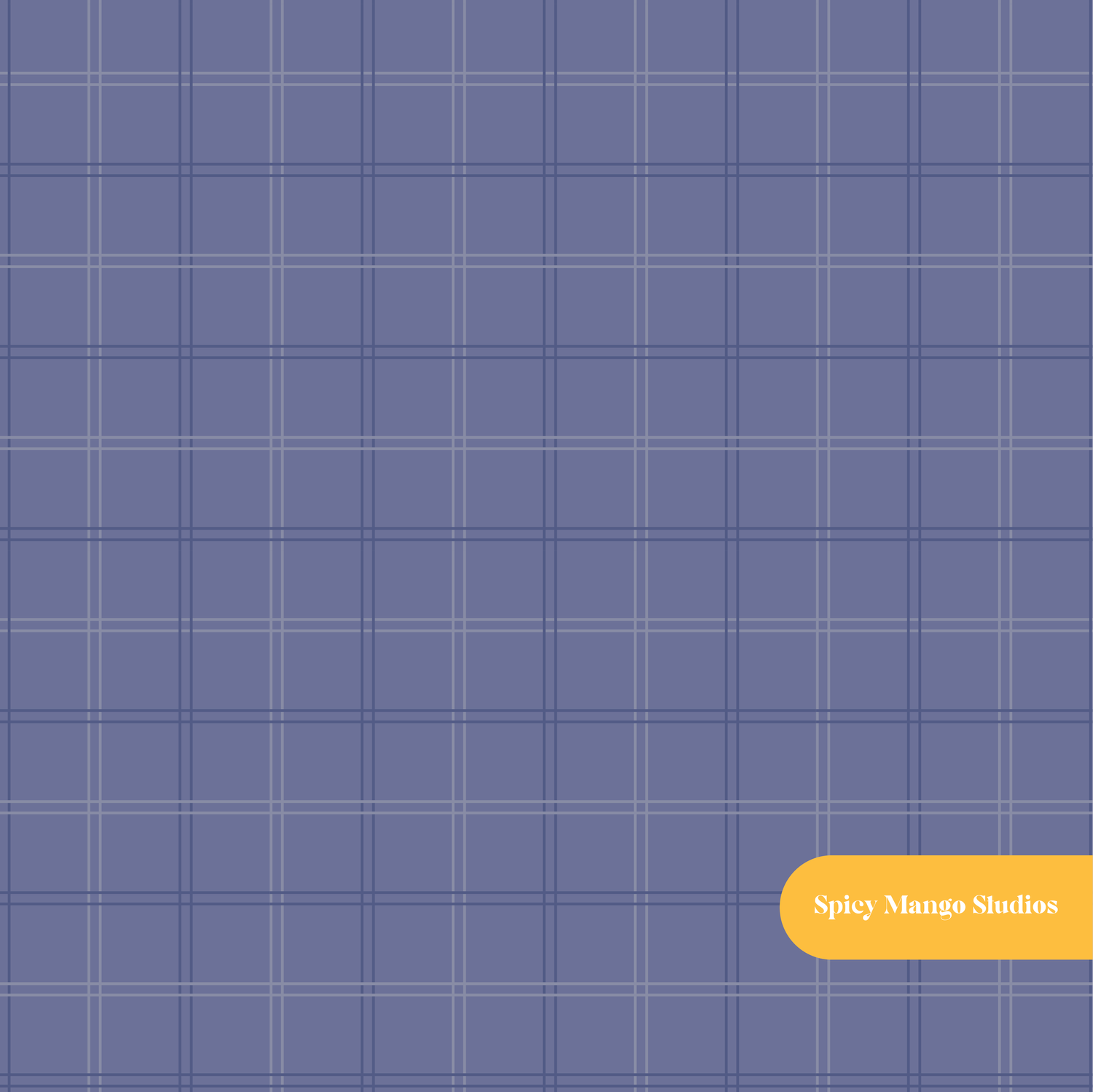 Blue Happy Plaid Seamless Pattern