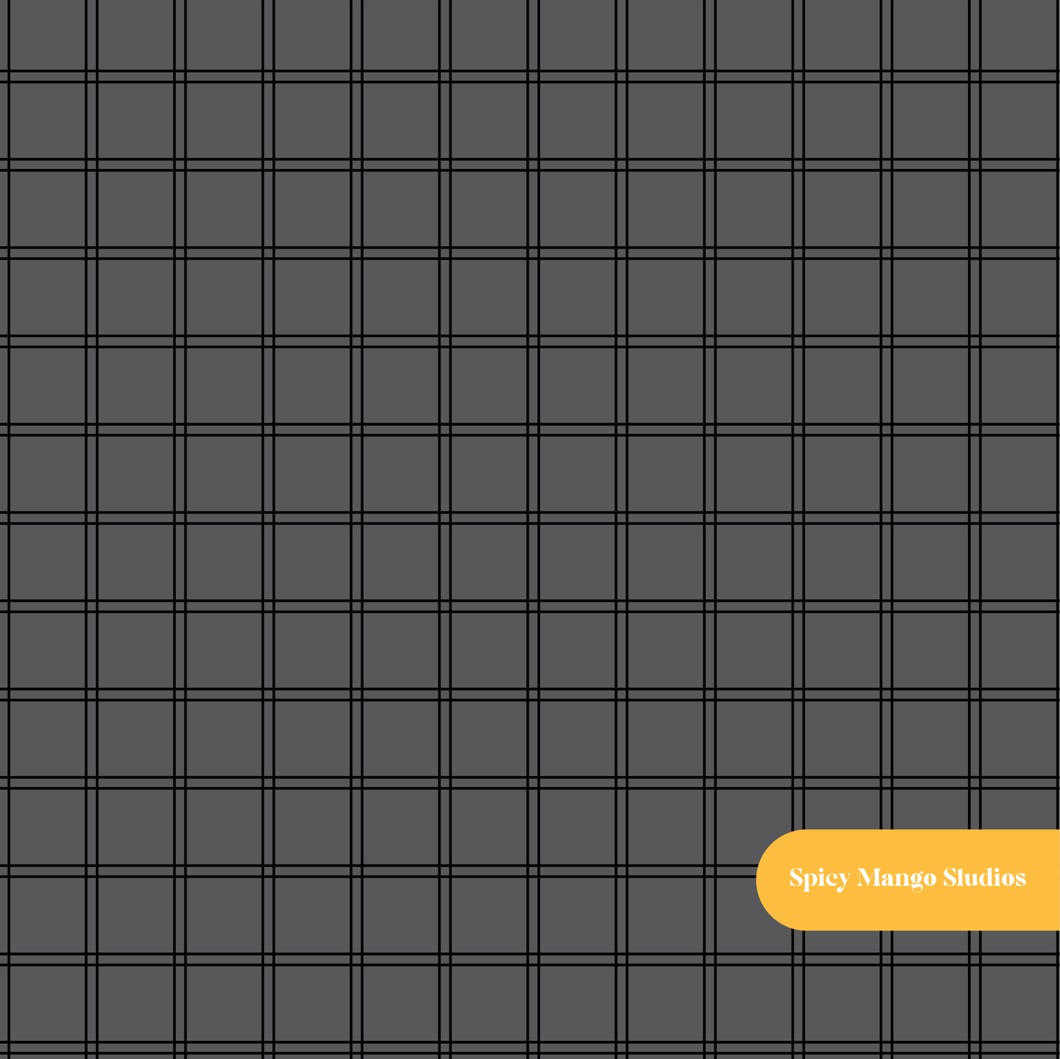 Charcoal Happy Plaid Seamless Pattern