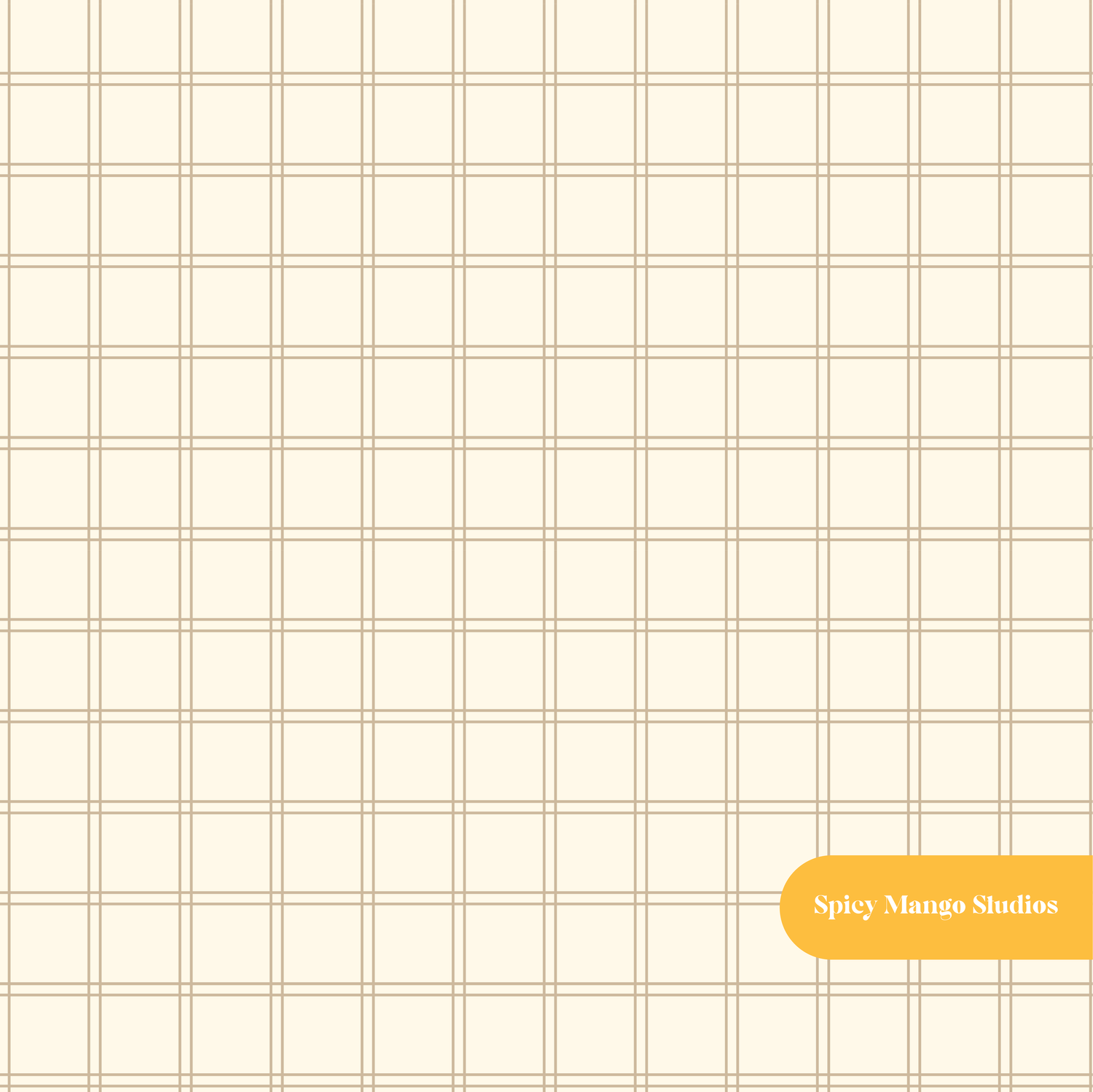 Neutral Happy Plaid Seamless Pattern