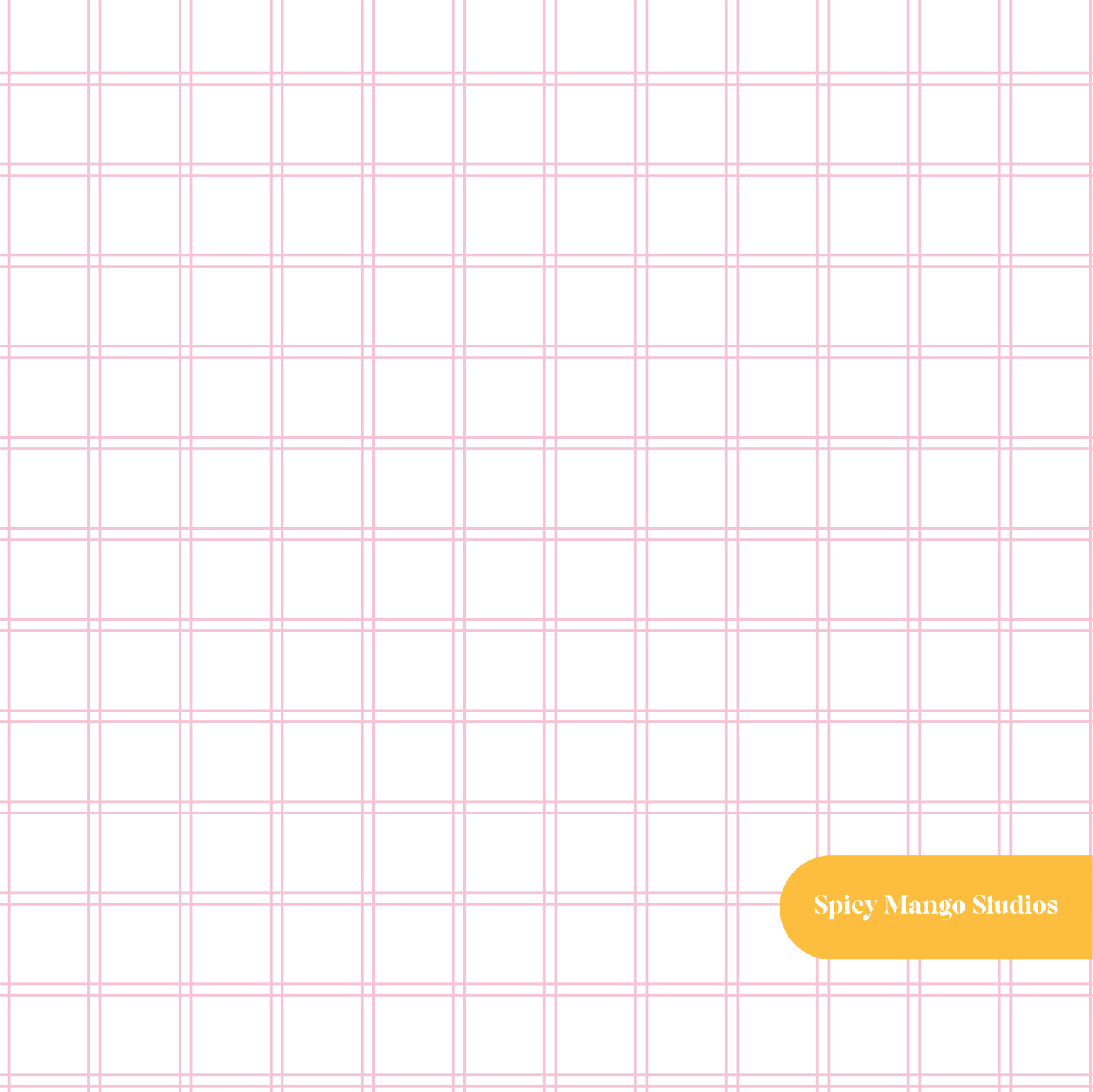 White and Pink Happy Plaid Seamless Pattern