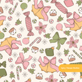 Neutral and Pink Holiday Medley Seamless Pattern – Digital Download