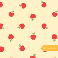 Buttercream Happy Apples Seamless Pattern – Digital Download