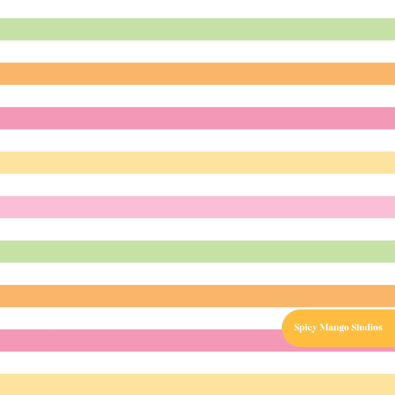 Happy Summer Stripe Seamless Pattern