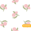 White and Pink Hydrangea Floral Seamless Pattern