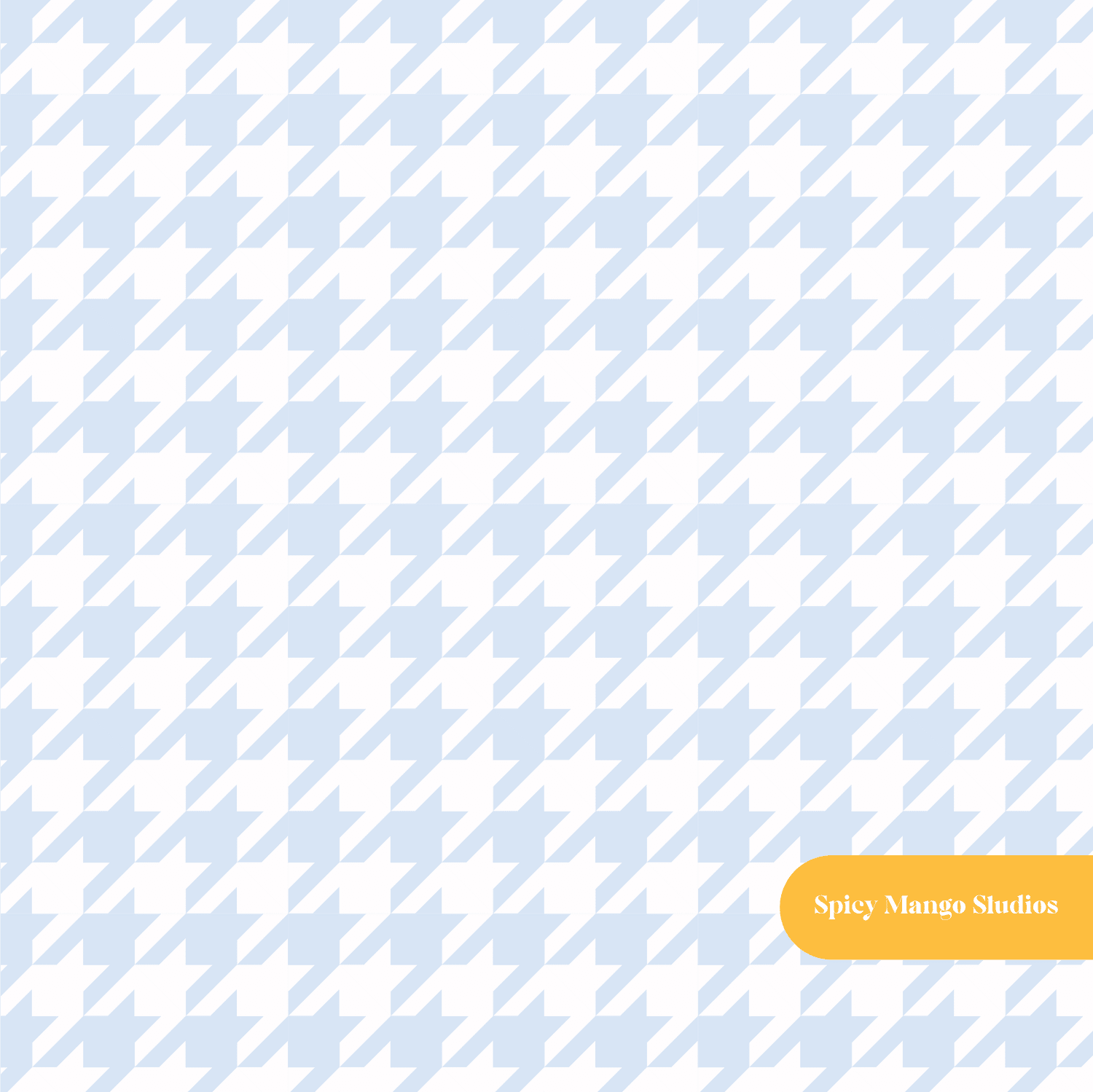 Light Blue Houndstooth Seamless Pattern