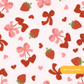 Light Pink Lovely Bows Seamless Pattern