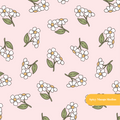 Pink Lovely Floral Seamless Pattern