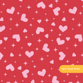 Pink and Red Love Sparkles Seamless Pattern