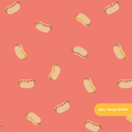 Dusty Red Mini Hot Dogs Seamless Pattern – BBQ Party & Game Day Digital Download