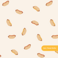 Neutral Mini Hot Dogs Seamless Pattern – BBQ Party & Game Day Digital Download