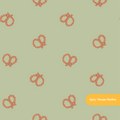 Olive Mini Pretzels Seamless Pattern – Game Day & Snack Theme Digital Download