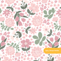 Rose and Sage Molly Floral Seamless Pattern