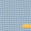 Blue Modern Plaid Seamless Pattern