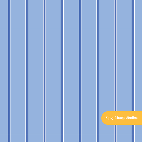 Blue and Navy Maine Stripe Seamless Pattern