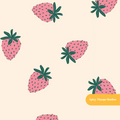 Neutral and Pink Modern Strawberries Seamless Pattern – Digital Download