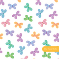 Neon Butterfly Seamless Pattern