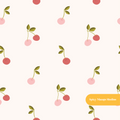 Neutral Cherry Seamless Pattern